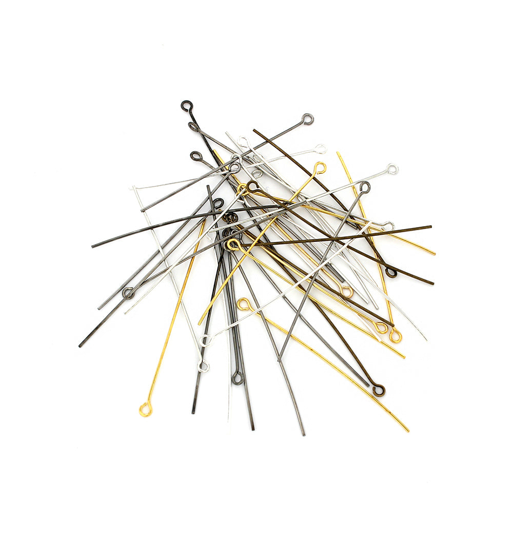 Épingles à œil assorties - 50 mm - 100 pièces - PIN71