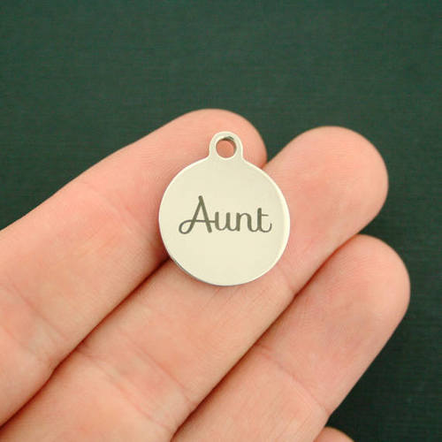 Aunt Stainless Steel Charms - BFS001-0465