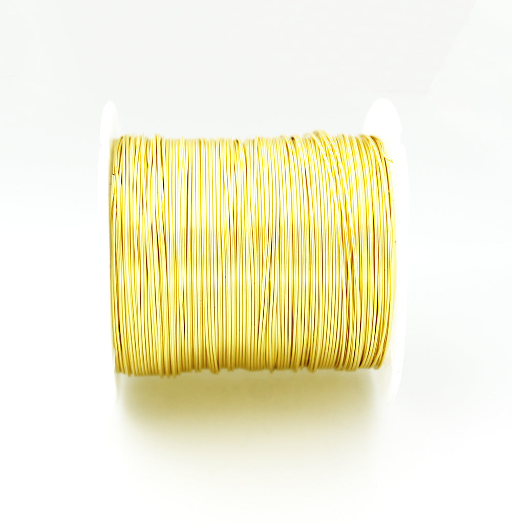 BULK Gold Tone Craft Wire - Résistant au ternissement - Choisissez votre longueur - 0,5 mm - Options de prix en vrac - Z988