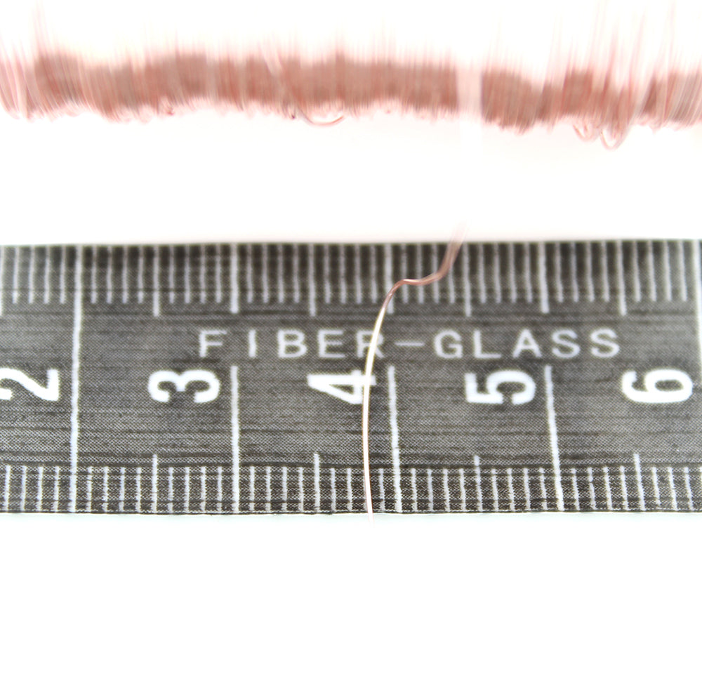 BULK Rose Gold Tone Craft Wire - Tarnish Resistant - Choose Your Length - 0.3mm - Bulk Pricing Options - Z997