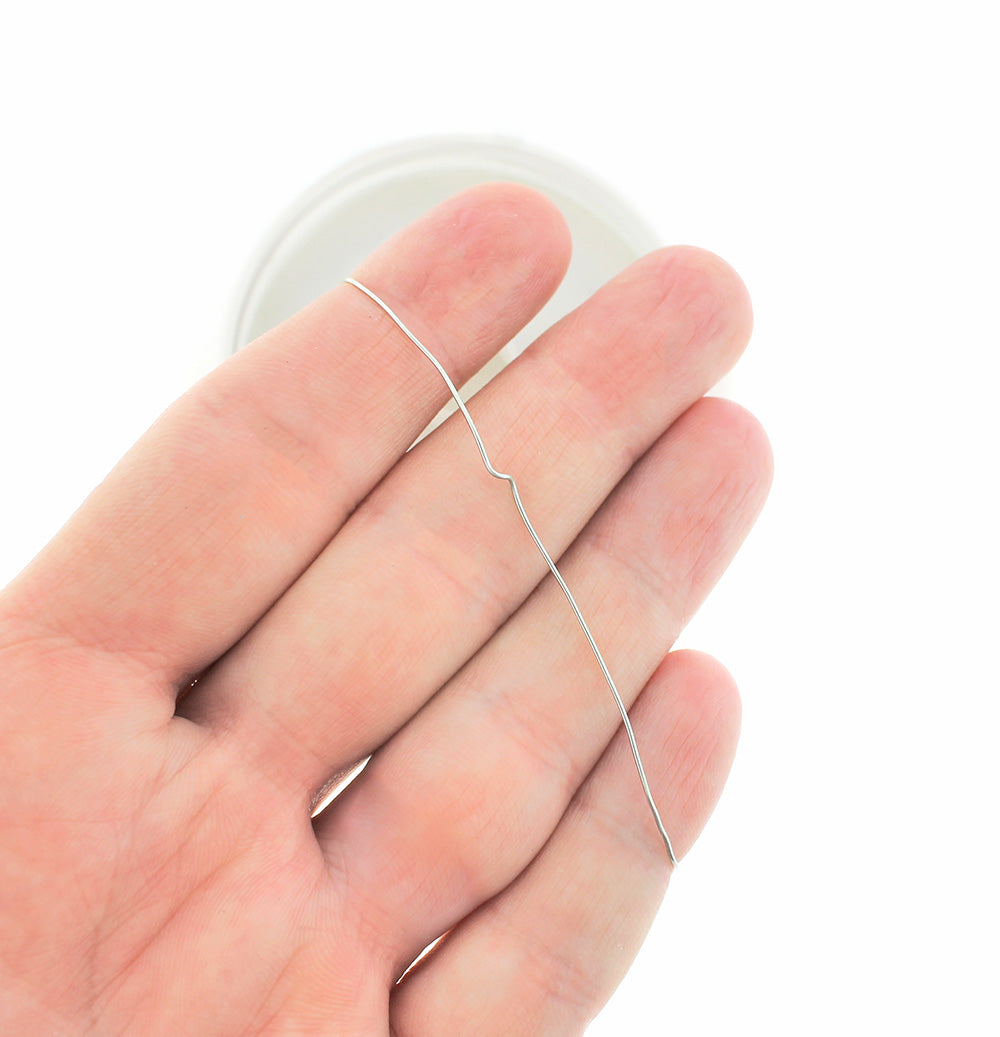 BULK Silver Tone Craft Wire - Tarnish Resistant - 1 Roll 5m or 16ft - 0.6mm - Z1128