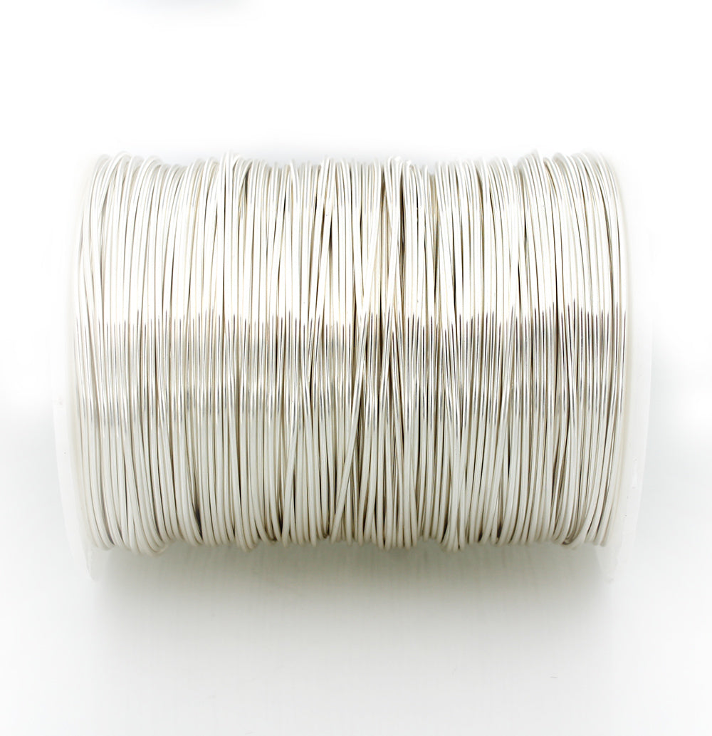 BULK Silver Tone Craft Wire - Tarnish Resistant - Choose Your Length - 1mm - Bulk Pricing Options - Z965