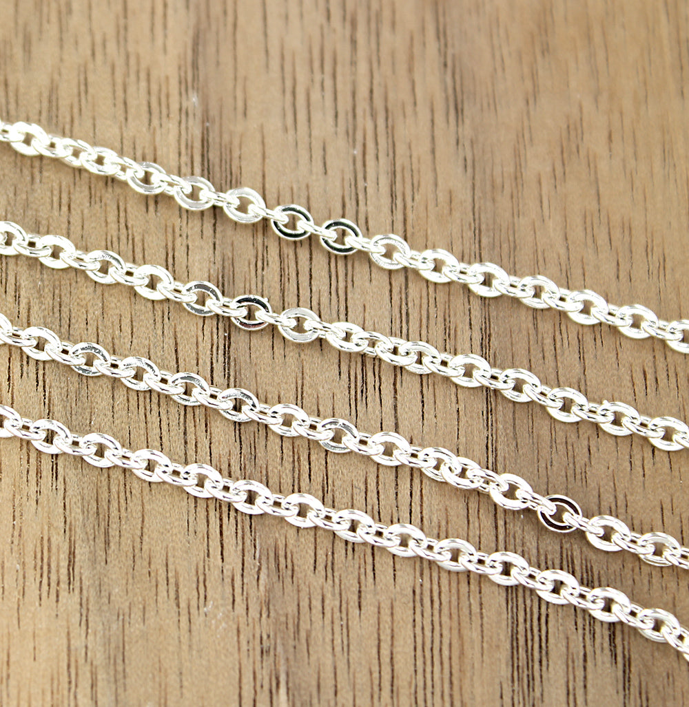 BULK Stainless Steel Cable Chain - 2mm - Choose Your Length - 1 Meter + - CH041