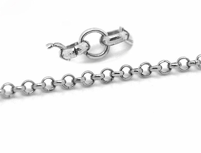 BULK Stainless Steel Rolo Chain 32ft - 2.5mm - FD088