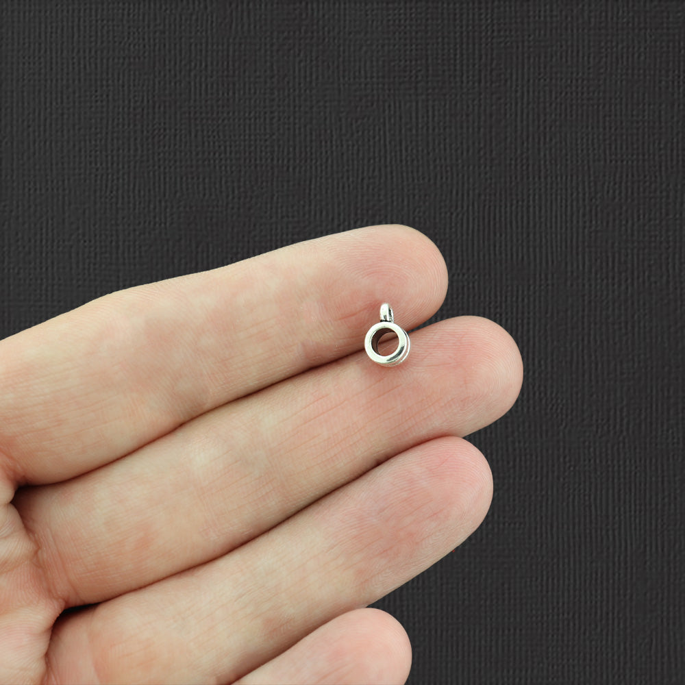 Bail Beads 4mm x 6mm - Ton argent antique - 25 Perles - SC4677