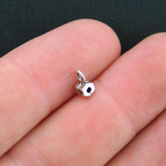 Bail Beads 7mm x 3mm - Ton argent antique - 15 Perles - SC1996