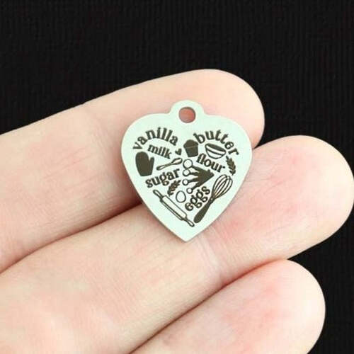 Baking Collage Stainless Steel Charms - BFS011-6776