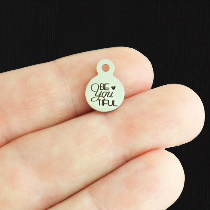 Be You Tiful Acier Inoxydable 10mm Boucle Charms - BFS006-8040
