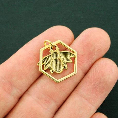 Bee Antique Gold Tone Charm - GC1013