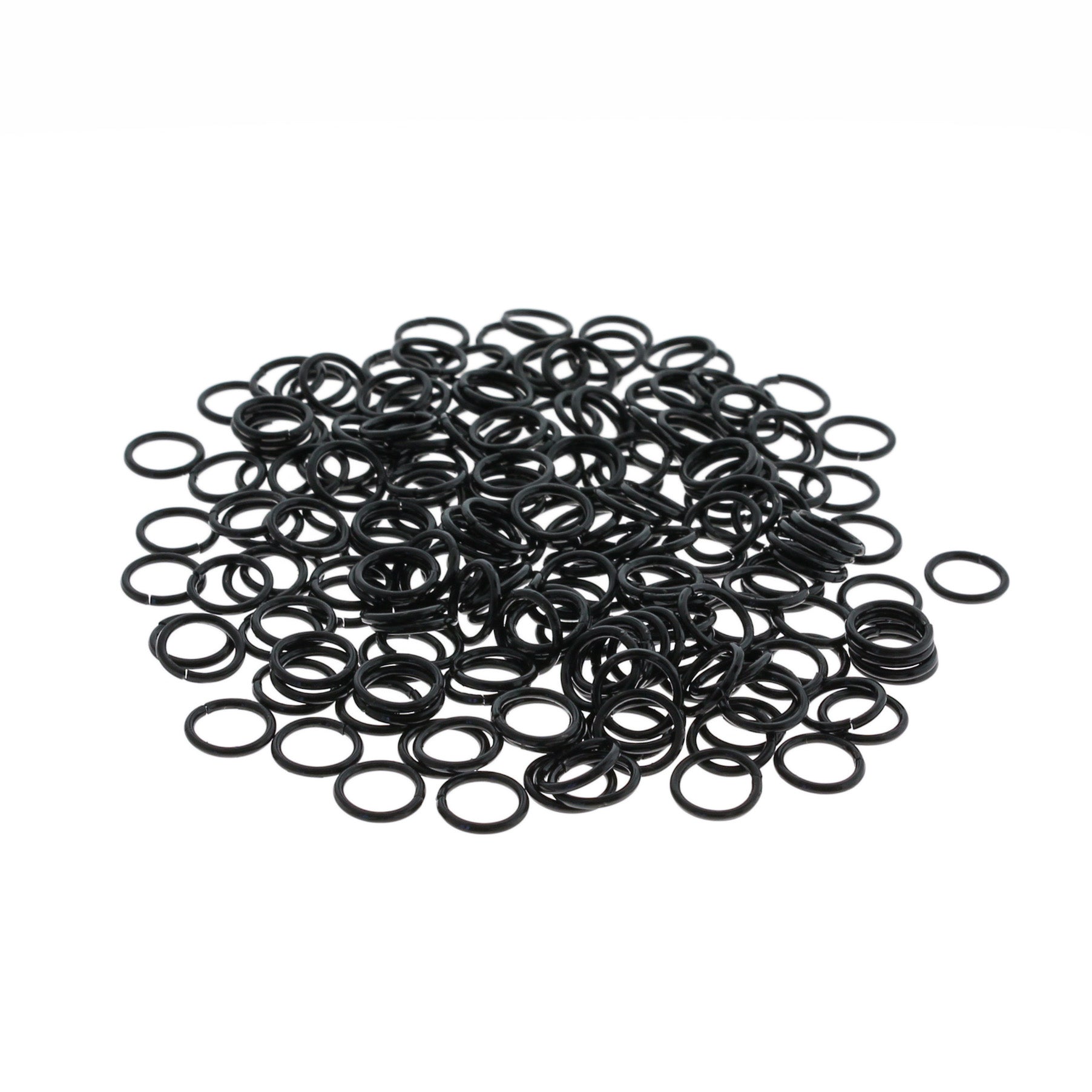 Black Jump Rings 8mm x 1mm - Open 18 Gauge - 1000 Rings - J275