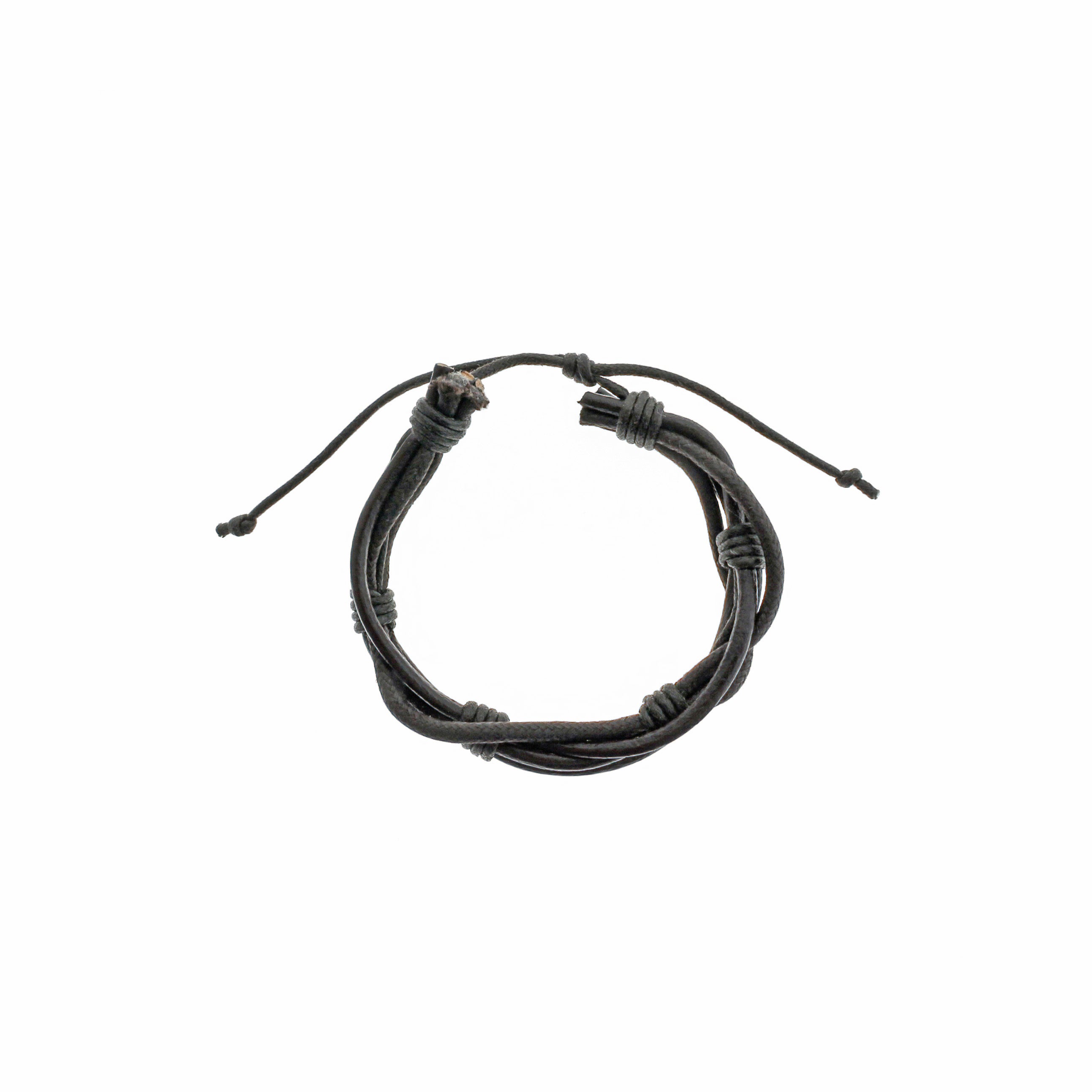 Brown Leather Adjustable Bracelet 2" - 19mm - Choose Your Quantity!