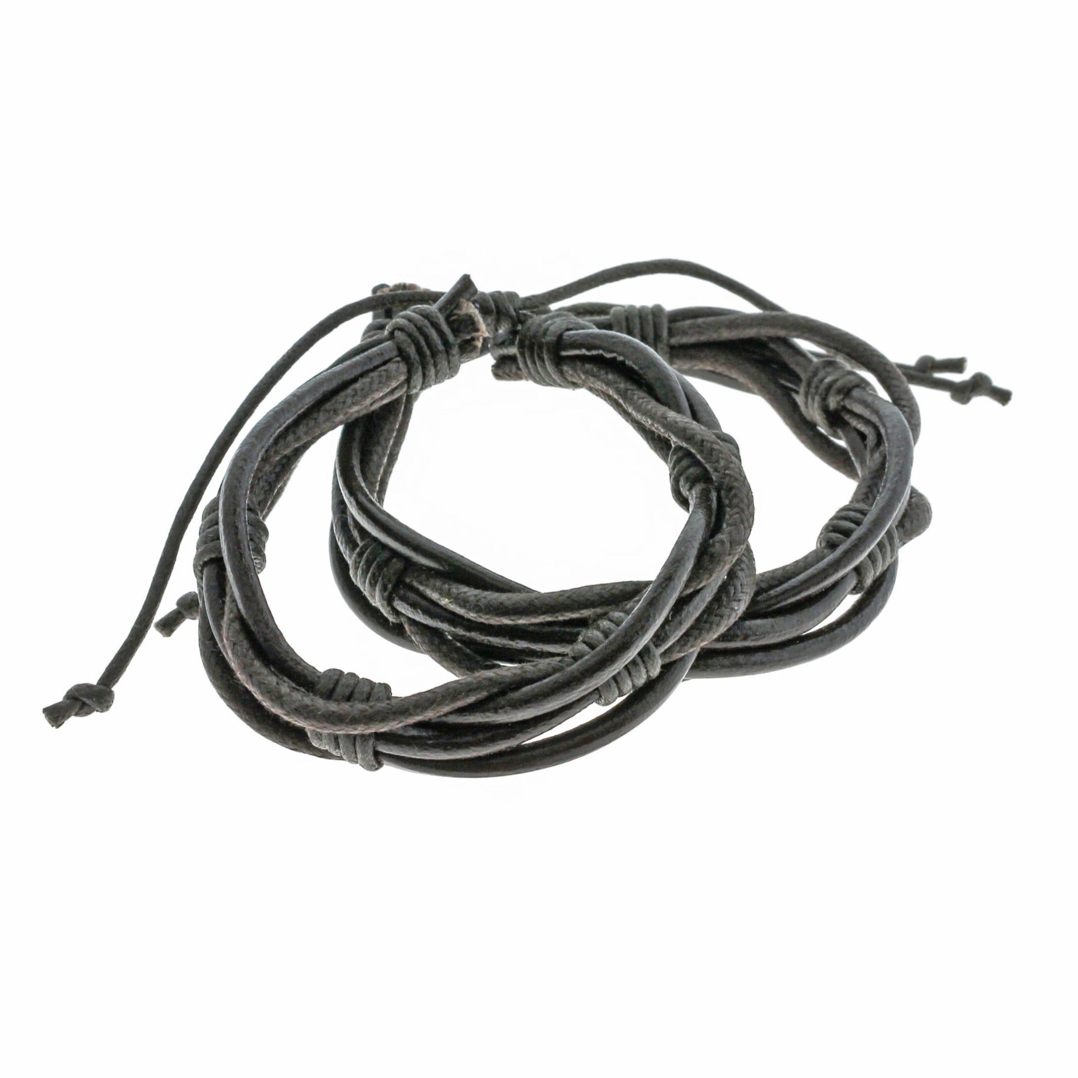 Bracelet Ajustable Cuir Marron 2" - 19mm - 1 Bracelet - N298