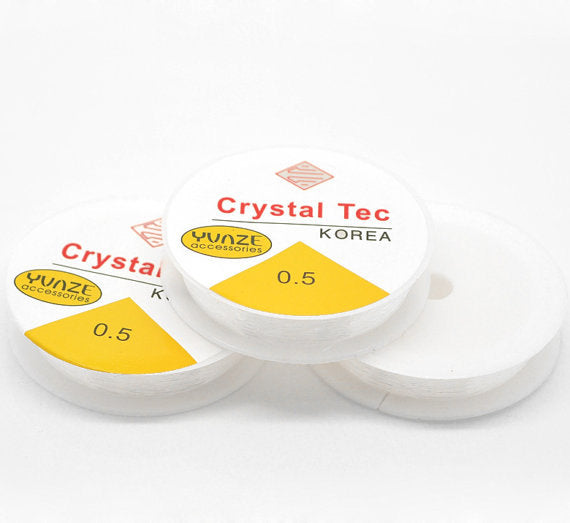 Élastique transparent pour perles en vrac 32 pieds - 1 mm - Z175