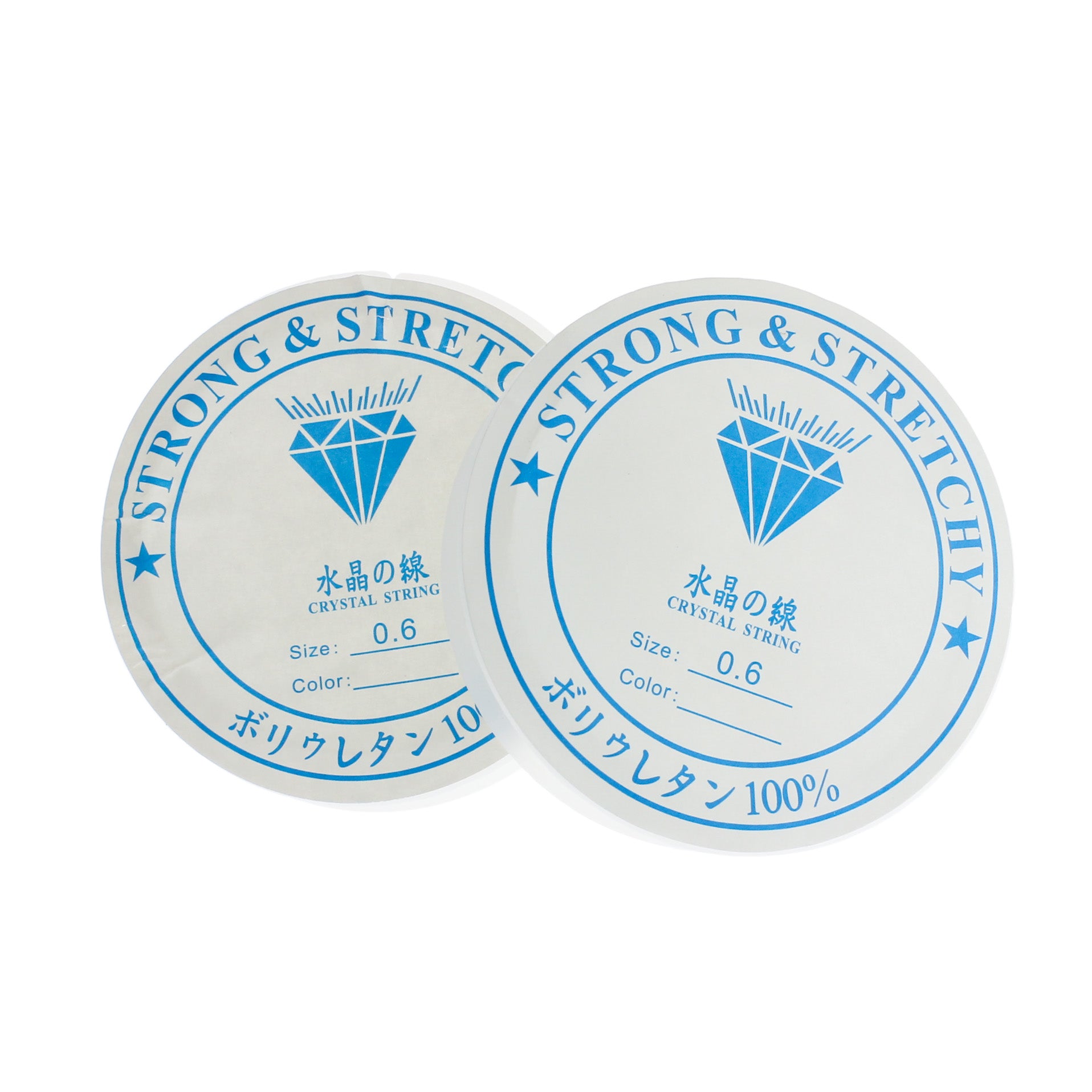 Élastique transparent en vrac pour perles 34 pieds - 0,6 mm - Z1308