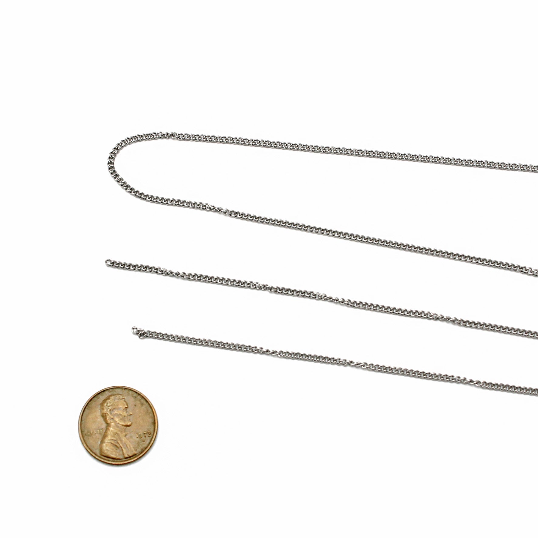 Bulk Stainless Steel Curb Chain 32ft - 0.5mm - FD903