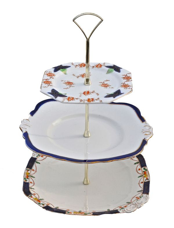 Cake Plate Handle Hardware Three Tiered Gold - Z241