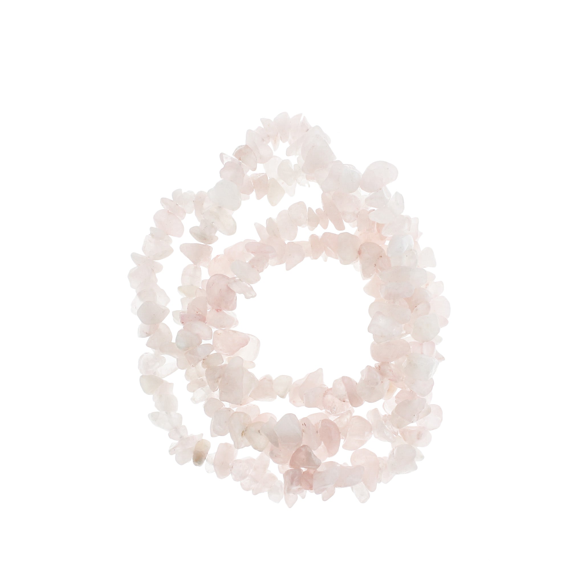 Chip Natural Rose Quartz Beads 5mm - 8mm - Petal Pink - 1 Strand 215 Beads - BD1948