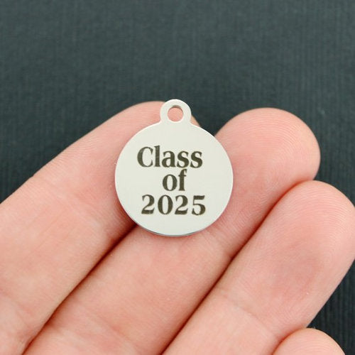 Class of 2025 Stainless Steel Charms - BFS001-1489
