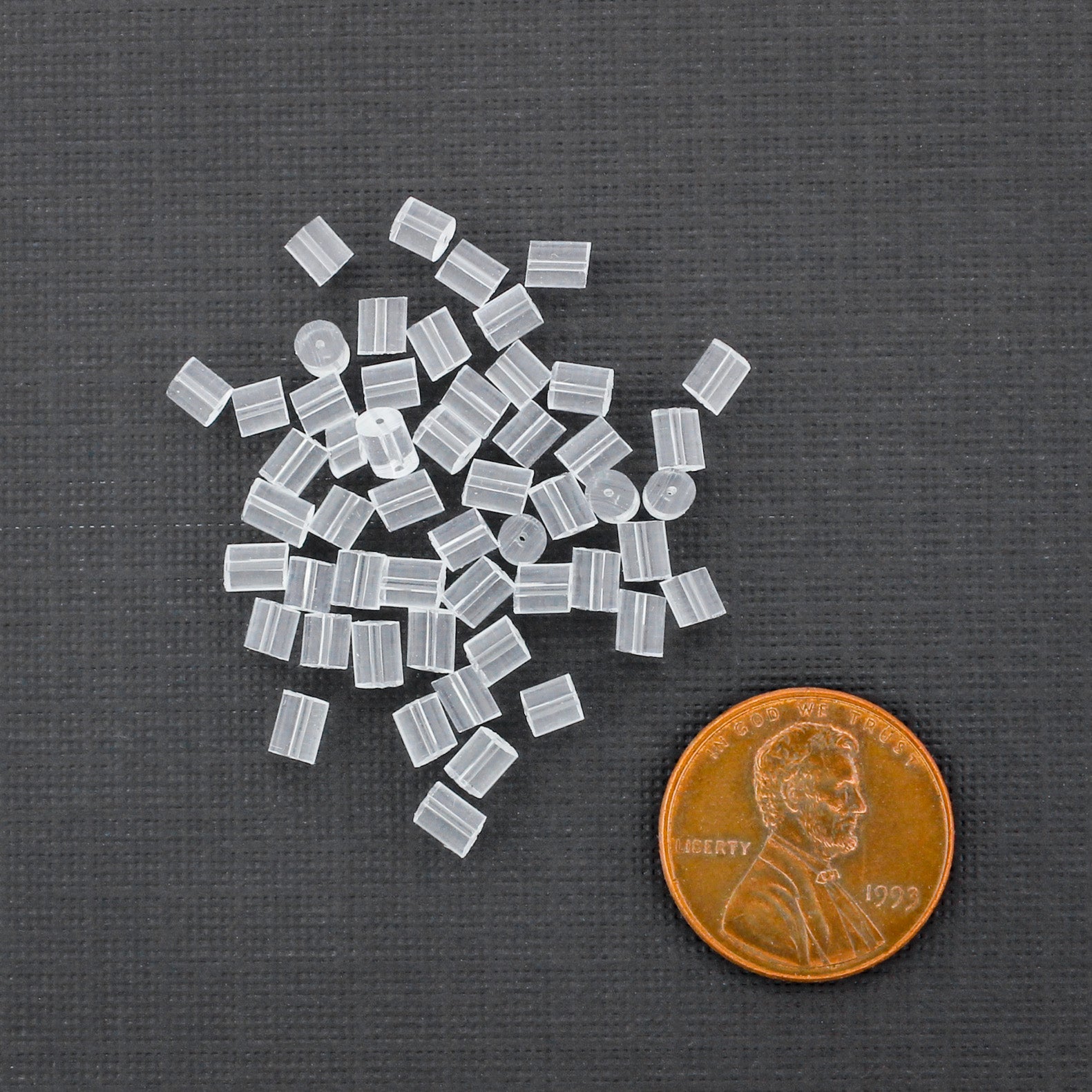 Clear Earring Backs - 3mm - 250 Pieces - Z053