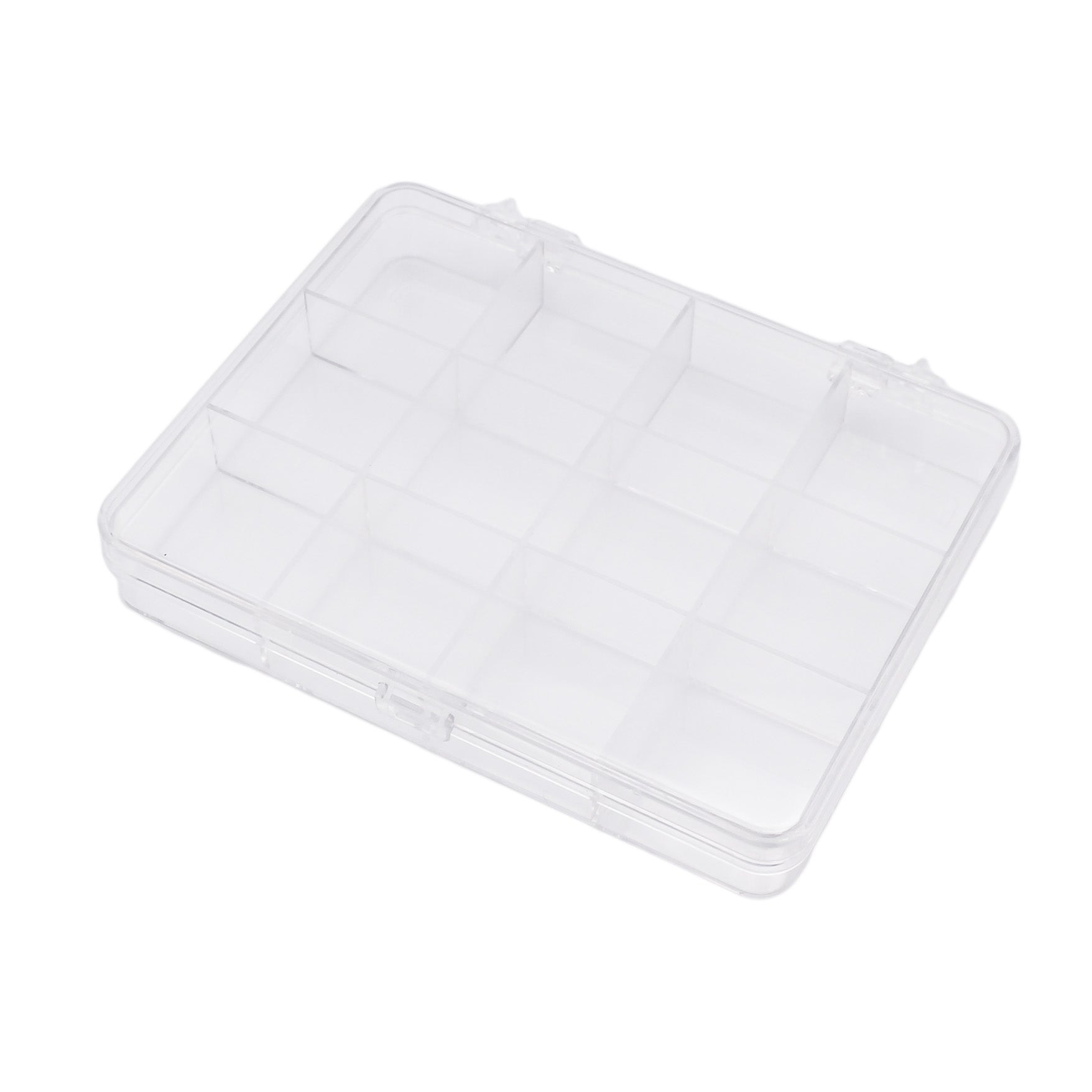 Clear Plastic Storage Container - 12 Compartments - TL134