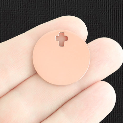 Breloque Croix en Acier Inoxydable Personnalisée - Personnalisée