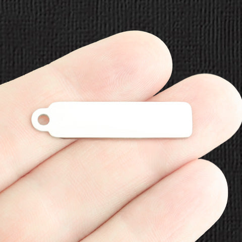 Custom Stainless Steel Drop Pendant - Personalized