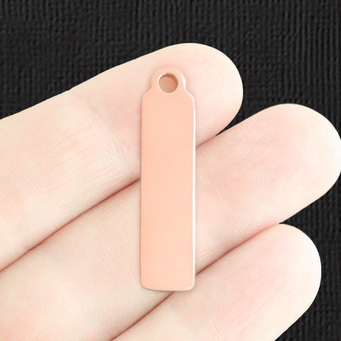 Custom Stainless Steel Drop Pendant - Personalized