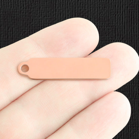 Custom Stainless Steel Drop Pendant - Personalized