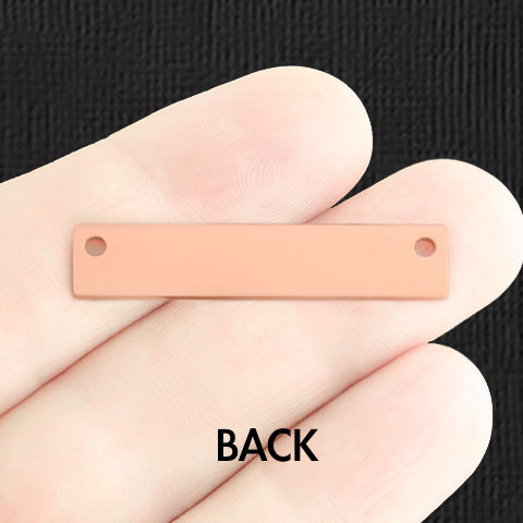 Connecteur long en acier inoxydable sur mesure - Personnalisé - Double face