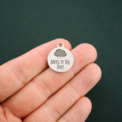 Dance Stainless Steel Charms - in the rain - BFS001-1099