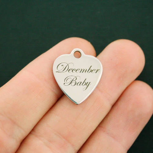 December Baby Stainless Steel Charms - BFS011-2646