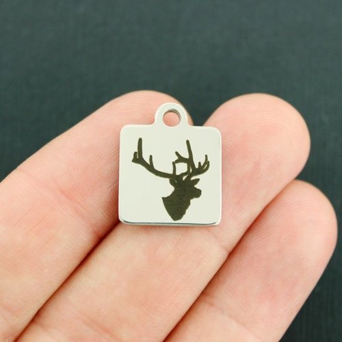 Deer Stainless Steel Charms - BFS013-3681