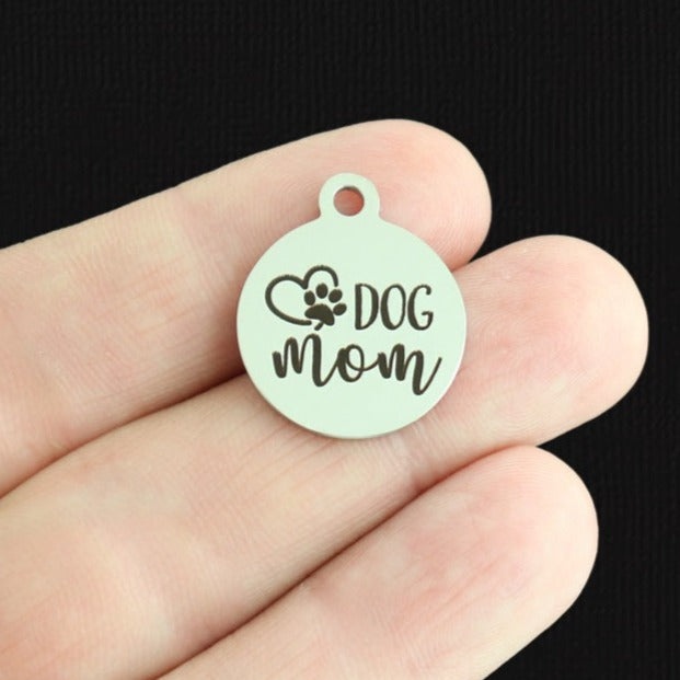 Dog Mom Stainless Steel Charms - BFS001-6831
