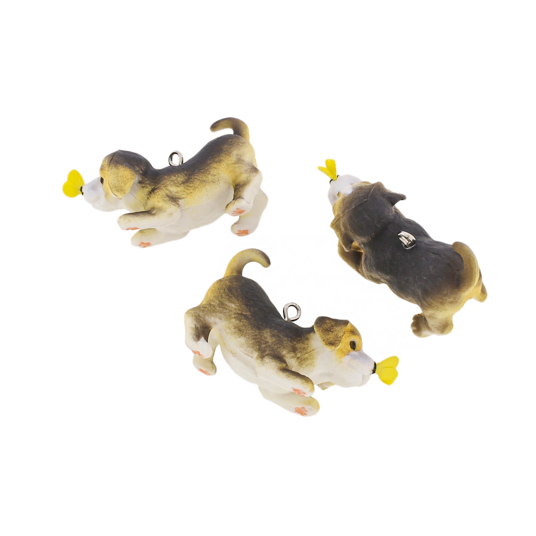 Dog with Butterfly Resin Charm 3D - K485