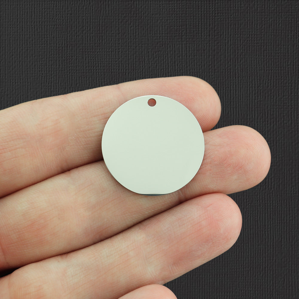 Every Child Matters Stainless Steel 25mm Round Charms - BFS009-6259