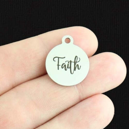 Faith Stainless Steel Charms - BFS001-6716