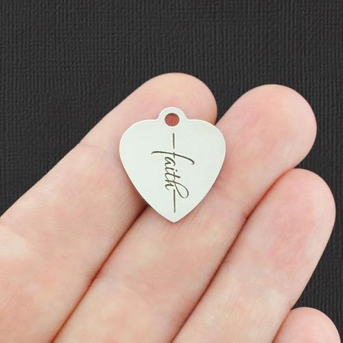 Faith Stainless Steel Charms - BFS011-5056