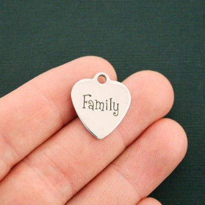 Family Stainless Steel Charms - BFS011-1491