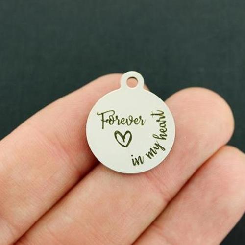 Forever in my heart Stainless Steel Charms - BFS001-4408