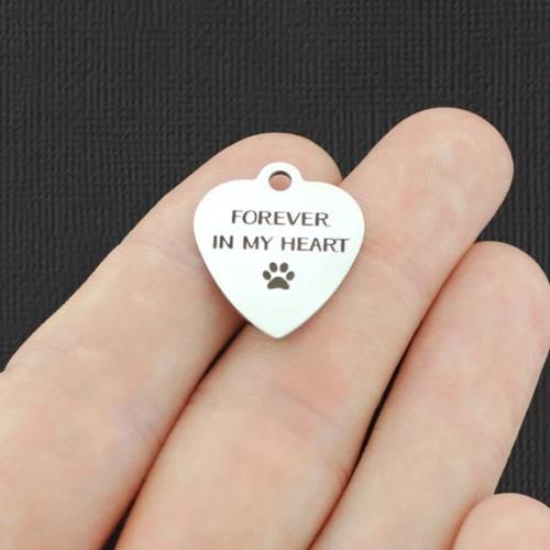 Forever in my heart Stainless Steel Charms - BFS011-4941