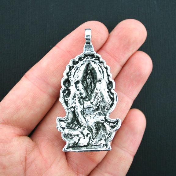 Ganesha Antique Silver Tone Charm - SC3648