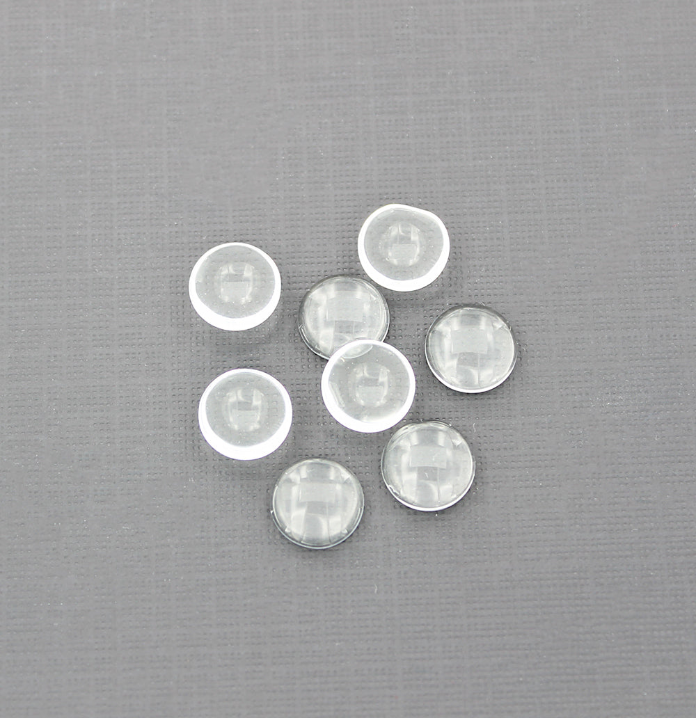 Glass Dome Cabochon Seals 10mm - 15 Pieces - Z972