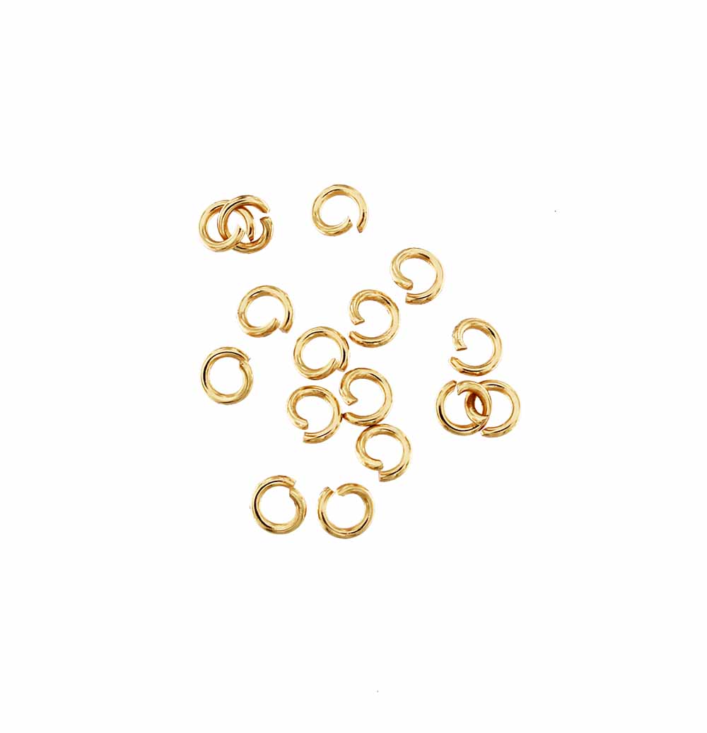 Gold Stainless Steel Jump Rings 4mm - Open 20 Gauge - 200 Rings - J166