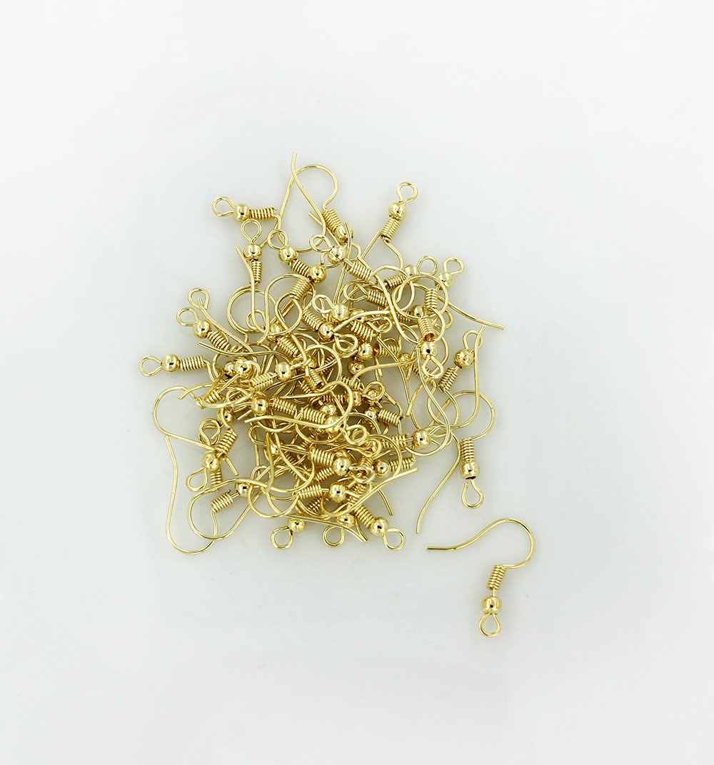 Gold Tone Earrings - French Style Hooks - 19mm x 18mm - 300 Pieces 150 Pairs - Z118