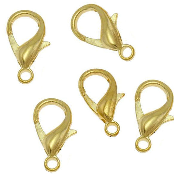 Fermoirs Homard Doré 18mm x 10mm - 10 Fermoirs - FF217