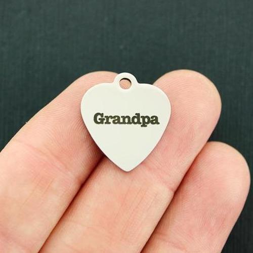 Grandpa Stainless Steel Charms - BFS011-3104