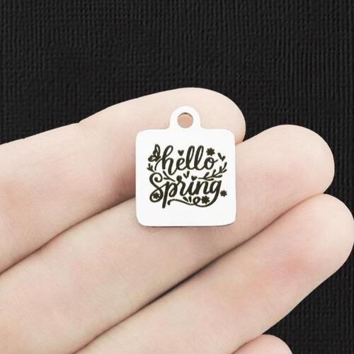 Hello Spring Stainless Steel Charms - BFS013-6327