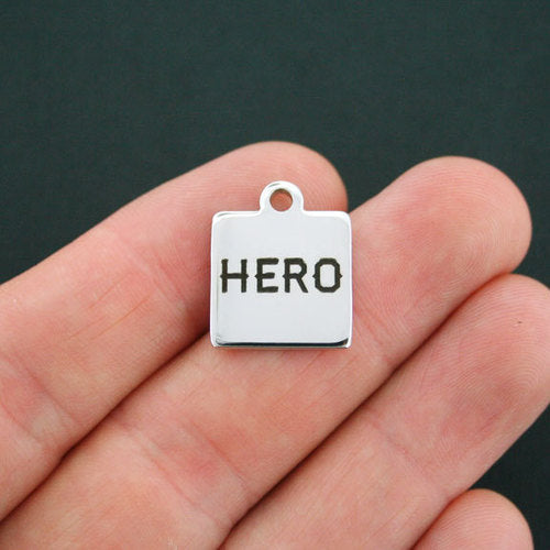 Hero Stainless Steel Charms - BFS013-0152