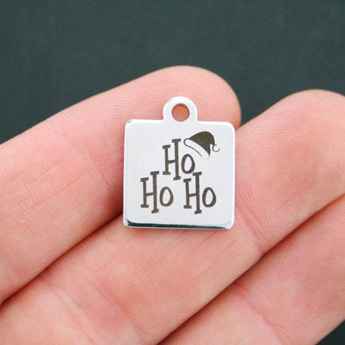 Breloques en acier inoxydable Ho Ho Ho - BFS013-0736