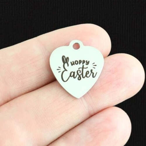 Hoppy Easter Stainless Steel Charms - BFS011-6738